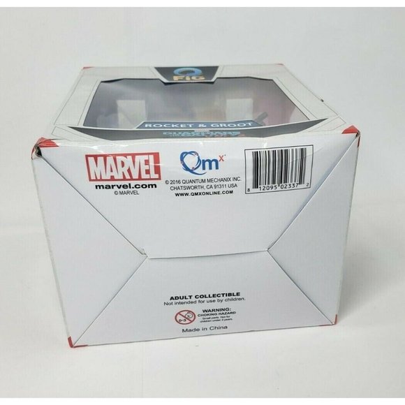 Rocket & Groot Q-Fig by Quantum Mechanix Marvel's Guardians of the Galaxy Figure - Picture 3 of 8